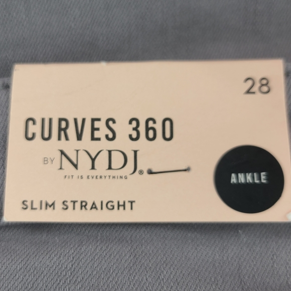 NYDJ Curves 360 Slim Straight Ankle Gray 28 - Picture 5 of 10